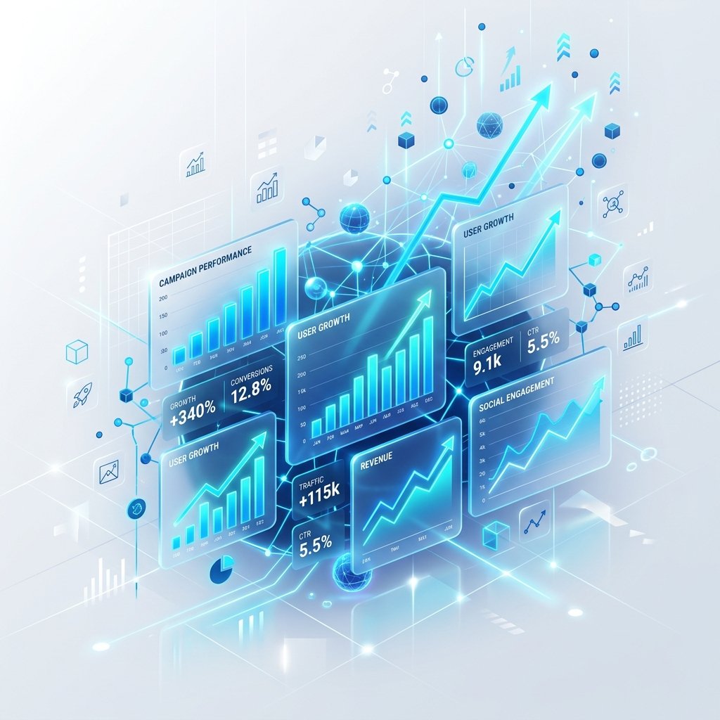 Marketing analytics and digital dashboard